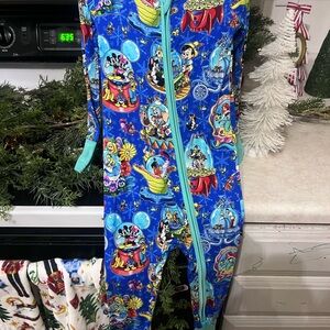 Disney Bamboo Kids convertible romper zippy - with characters in snow globes
